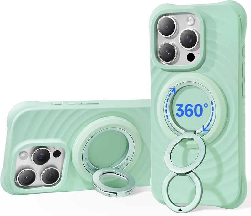 Syncwire for MagSafe Ring Phone Holder, 360° Rotation Magnetic Cell Phone Grip Dual-Sided Magnets Phone Ring Kickstand Compatible with iPhone 17 16 15 14 13 12 Pro Max MagSafe, Android, Samsung etc. - Image 1